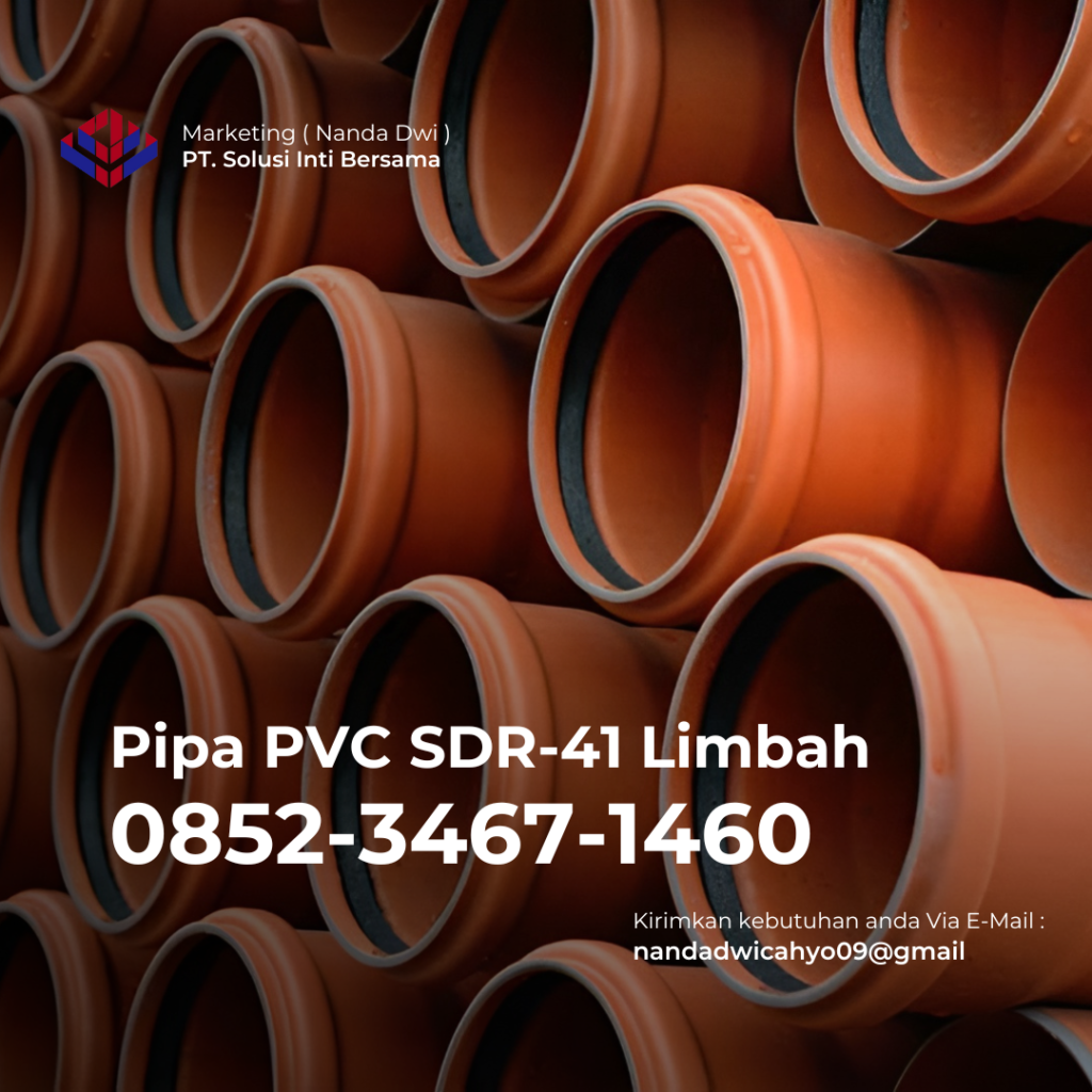 Jual Pipa PVC Limbah SDR-41 Kabupaten Lebak, Banten 2024