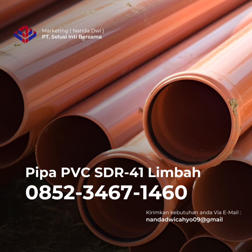 Jual Pipa PVC Limbah SDR-41 Kabupaten Pandeglang, Banten 2024