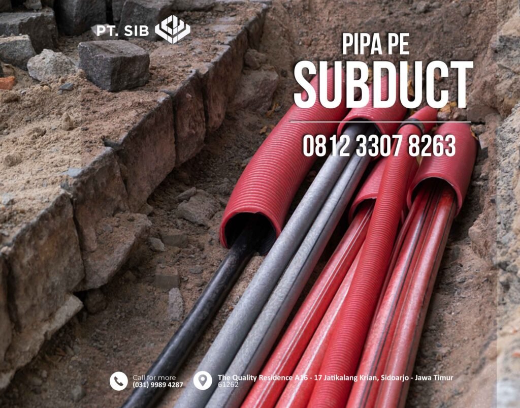 Jual Pipa Subduct PE Harga Distributor https://solusibersama.co.id/